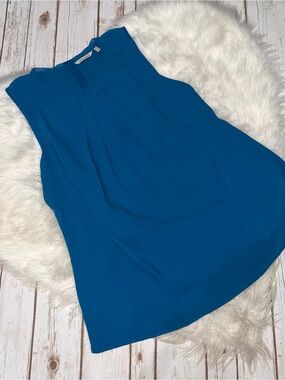 Soft Surroundings Teagan Sleeveless Tunic Teal Blouse Size 1X